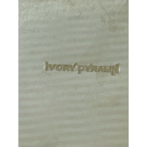 Vintage Celluloid Plastic Vanity Hair Receiver French Ivory Pyralin - Picture 4 of 4